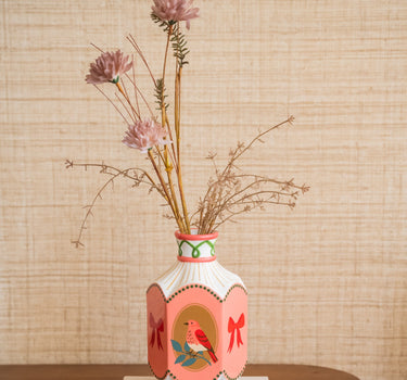 Deco Vase Bird And Bow - Things I Like Things I Love