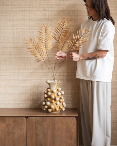 Deco Vase Bobby Ochre - Things I Like Things I Love