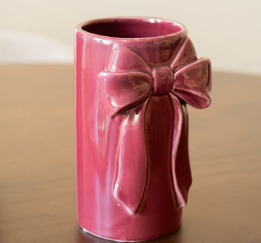 Deco Vase Bow Cherry - Small - Things I Like Things I Love
