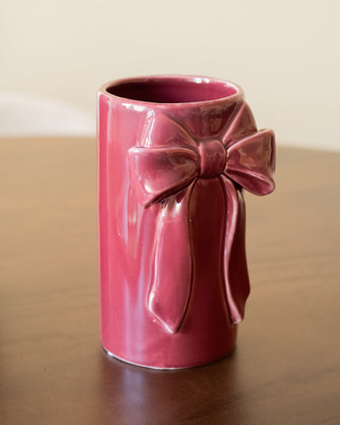 Deco Vase Bow Cherry - Small - Things I Like Things I Love