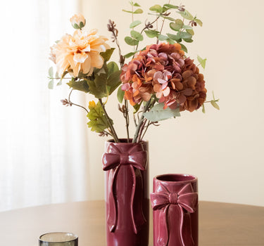 Deco Vase Bow Cherry - Small - Things I Like Things I Love