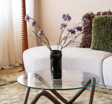 Deco Vase Bow Moss Green Medium - Things I Like Things I Love