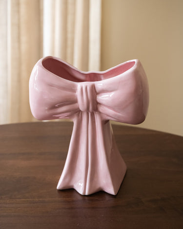 Deco Vase Bow Pink - Things I Like Things I Love