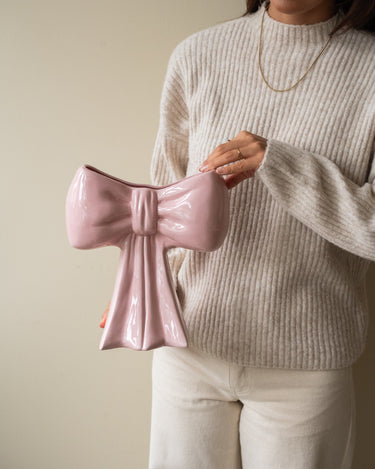 Deco Vase Bow Pink - Things I Like Things I Love