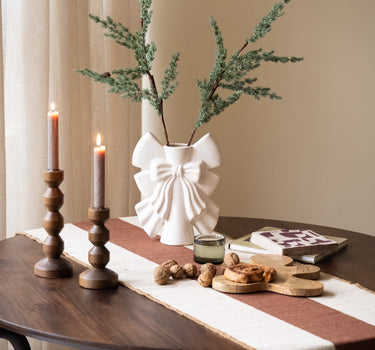 Deco Vase Bows Ivory - Things I Like Things I Love