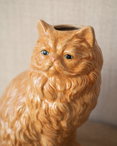 Deco Vase Cat Orange - Things I Like Things I Love