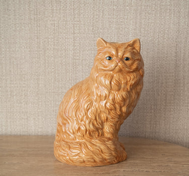 Deco Vase Cat Orange - Things I Like Things I Love