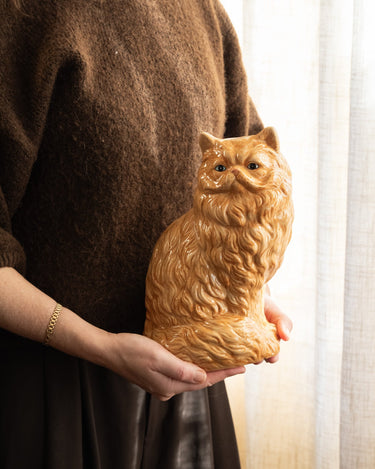 Deco Vase Cat Orange - Things I Like Things I Love