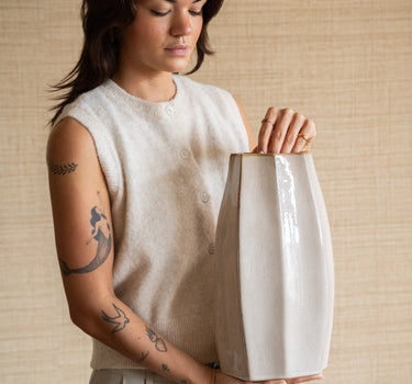 Deco Vase Chiado Beige - Things I Like Things I Love