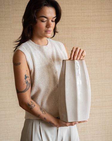 Deco Vase Chiado Beige - Things I Like Things I Love