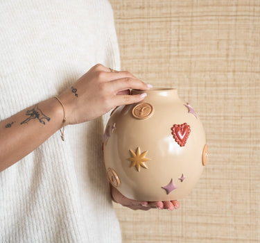 Deco Vase Cosmic Symbols - Things I Like Things I Love