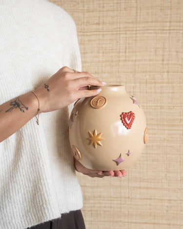 Deco Vase Cosmic Symbols - Things I Like Things I Love