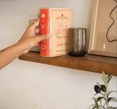 Deco Vase / Cutlery Jar Book Vino Lovers - Things I Like Things I Love
