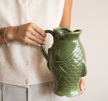 Deco Vase Fish Green - Things I Like Things I Love