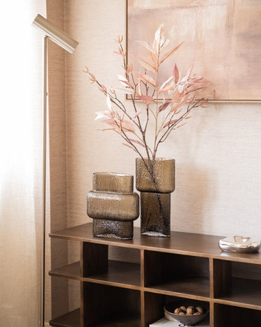 Deco Vase Fluence Glass Brown - Things I Like Things I Love