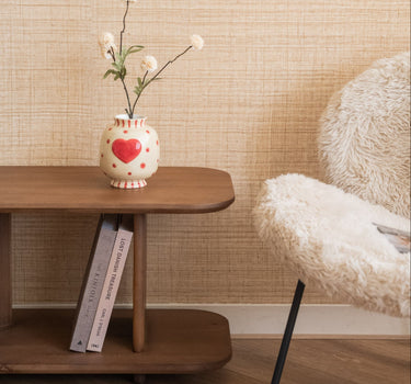 Deco Vase Heart Beige - Things I Like Things I Love