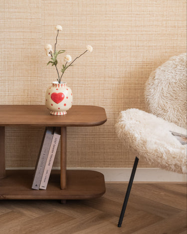 Deco Vase Heart Beige - Things I Like Things I Love