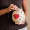 Deco Vase Heart Beige - Things I Like Things I Love