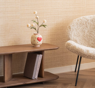 Deco Vase Heart Beige - Things I Like Things I Love