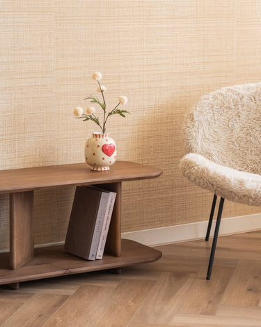 Deco Vase Heart Beige - Things I Like Things I Love