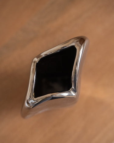 Deco Vase Heart Chrome - Things I Like Things I Love