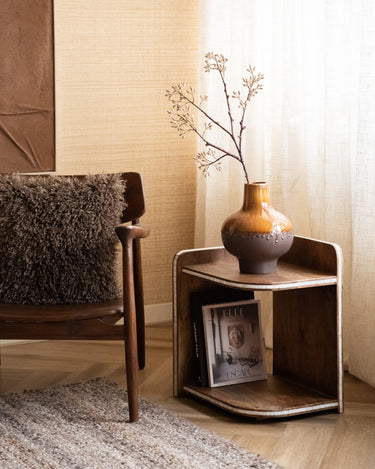 Deco Vase Jive Drip Brown - Things I Like Things I Love