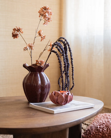 Deco Vase Kelk Murkey Burgundy - Things I Like Things I Love