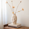 Deco Vase Leaves Beige - Things I Like Things I Love