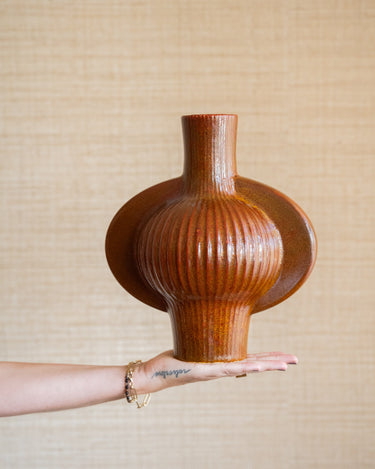 Deco Vase Melnik Cognac - Medium - Things I Like Things I Love