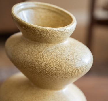 Deco Vase Obra Butter Yellow - Things I Like Things I Love