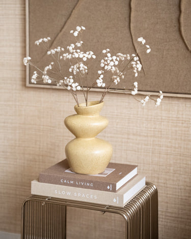 Deco Vase Obra Butter Yellow - Things I Like Things I Love