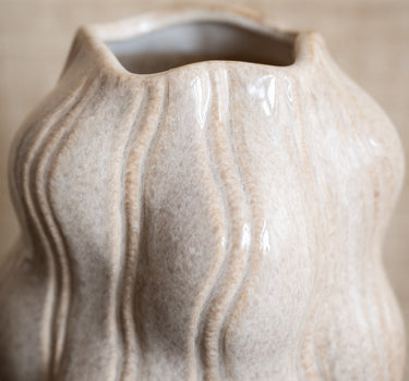 Deco Vase Organic Beige - Things I Like Things I Love