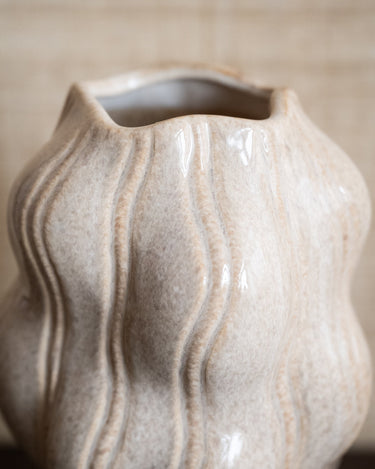 Deco Vase Organic Beige - Things I Like Things I Love