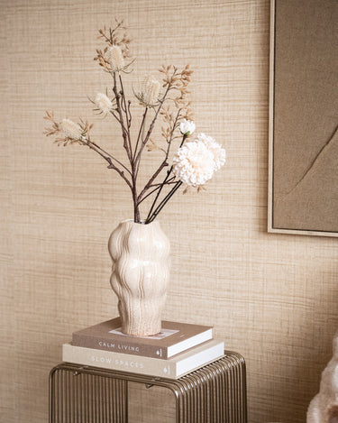 Deko-Vase Organisch Beige