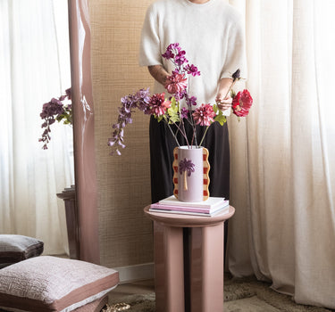 Deco Vase Palm Tree Lilac - Things I Like Things I Love