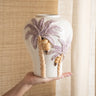 Deco Vase Palm Tree Pastel - Things I Like Things I Love
