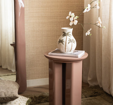 Deco Vase Palm Trees Ceramic - Things I Like Things I Love