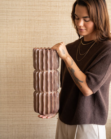 Deco Vase Pillar Terra - Things I Like Things I Love