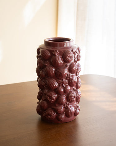 Deco Vase Pomegranate Burgundy - Things I Like Things I Love