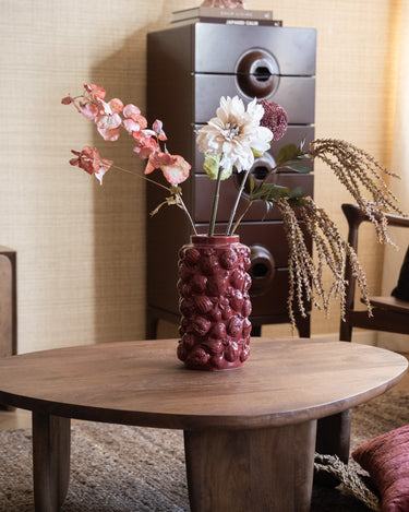 Deco Vase Pomegranate Burgundy - Things I Like Things I Love