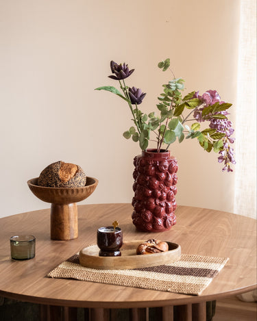 Deco Vase Pomegranate Burgundy - Things I Like Things I Love