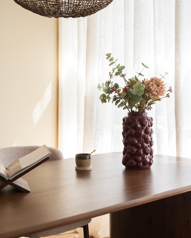 Deco Vase Pomegranate Burgundy - Things I Like Things I Love