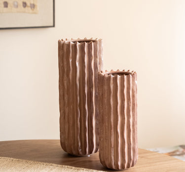 Deco Vase Reed Old Pink - Things I Like Things I Love