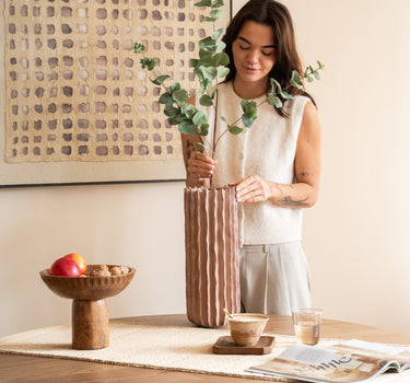 Deco Vase Reed Old Pink - Things I Like Things I Love