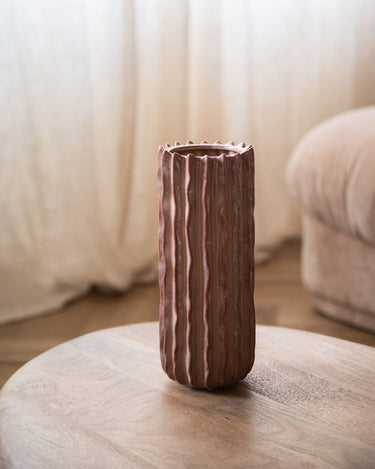 Deco Vase Reed Old Pink - Things I Like Things I Love