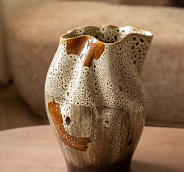 Deco Vase Retro Brown - Things I Like Things I Love