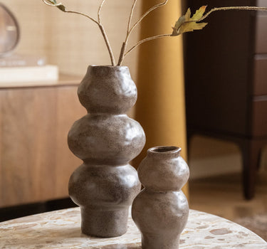 Deco Vase Rogano Dark Brown - Things I Like Things I Love