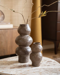 Deco Vase Rogano Dark Brown - Things I Like Things I Love