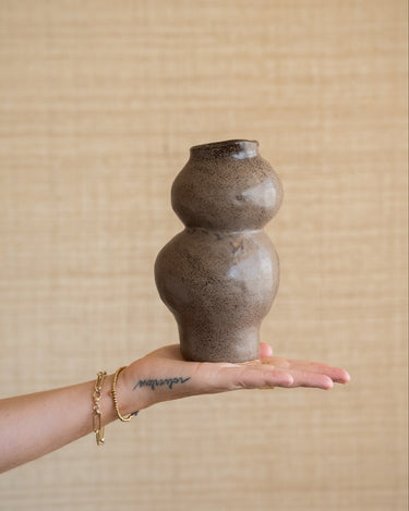 Deco Vase Rogano Dark Brown - Things I Like Things I Love