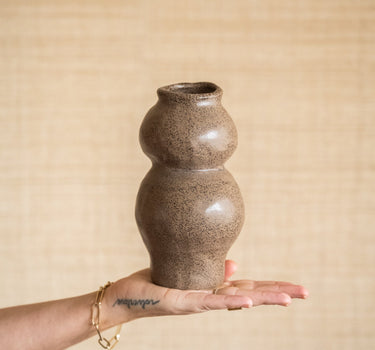 Deco Vase Rogano Dark Brown - Things I Like Things I Love